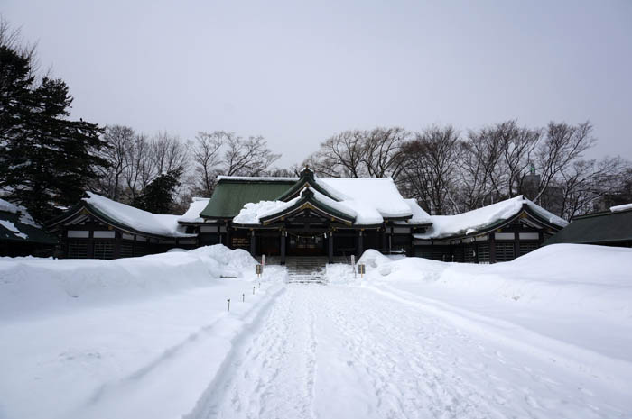 冬の札幌護国神社
