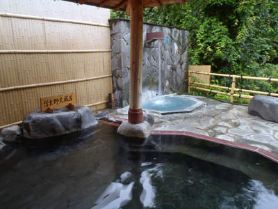 蓼科グランドホテル滝の湯野天風呂