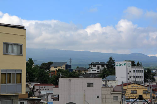 山岸旅館からの富士山