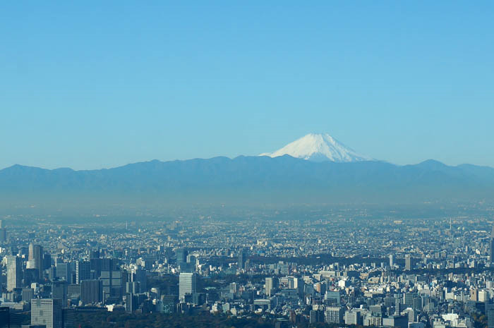 東京スカイツリー天望回廊からの富士山