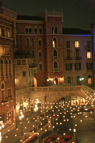 ホテルミラコスタヴェネツィアサイドからの夜景
