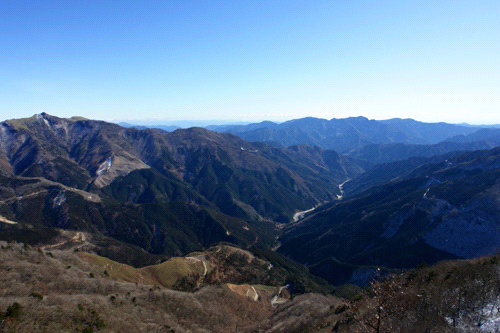 寒風山から見下ろす高知県