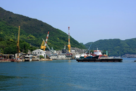 大崎上島の造船所
