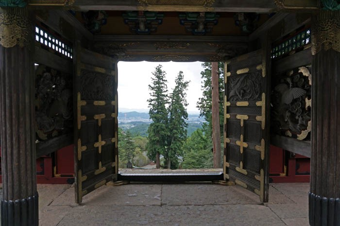 妙義神社唐門からの風景