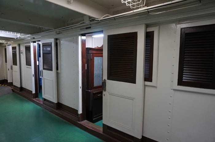 戦艦三笠中甲板の士官個室