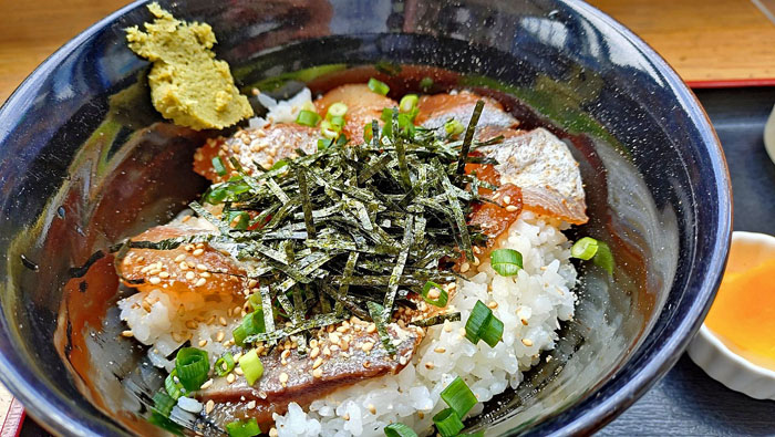 道の駅さがのせきの関アジ丼
