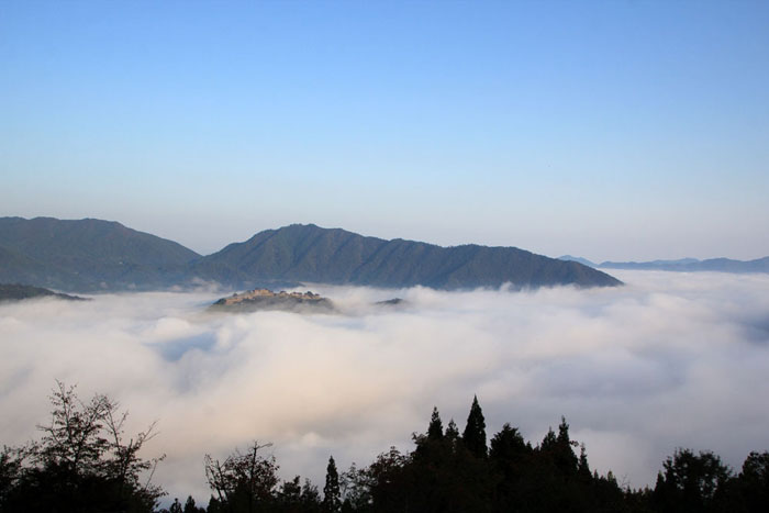 立雲峡からの竹田城と雲海